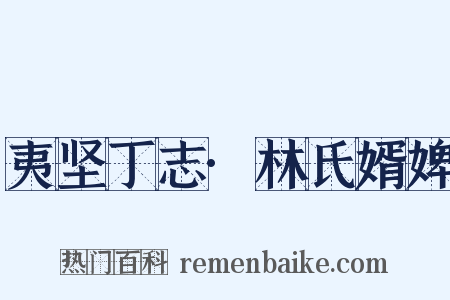 夷坚丁志·林氏婿婢是什么意思的图片